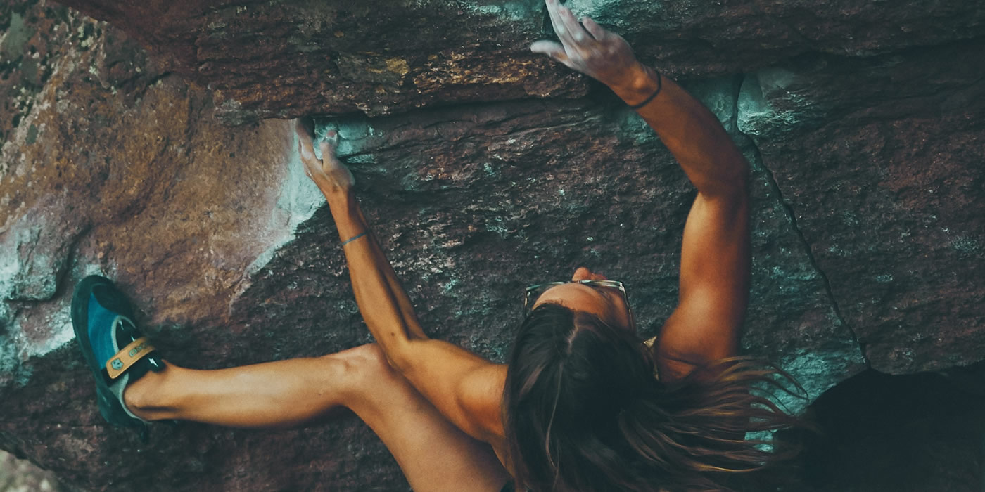 climber pushing boundaries
